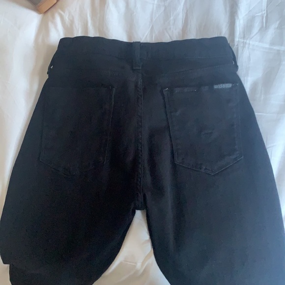 Hudson mid rise black jeans. Crop jeans - Picture 2 of 3